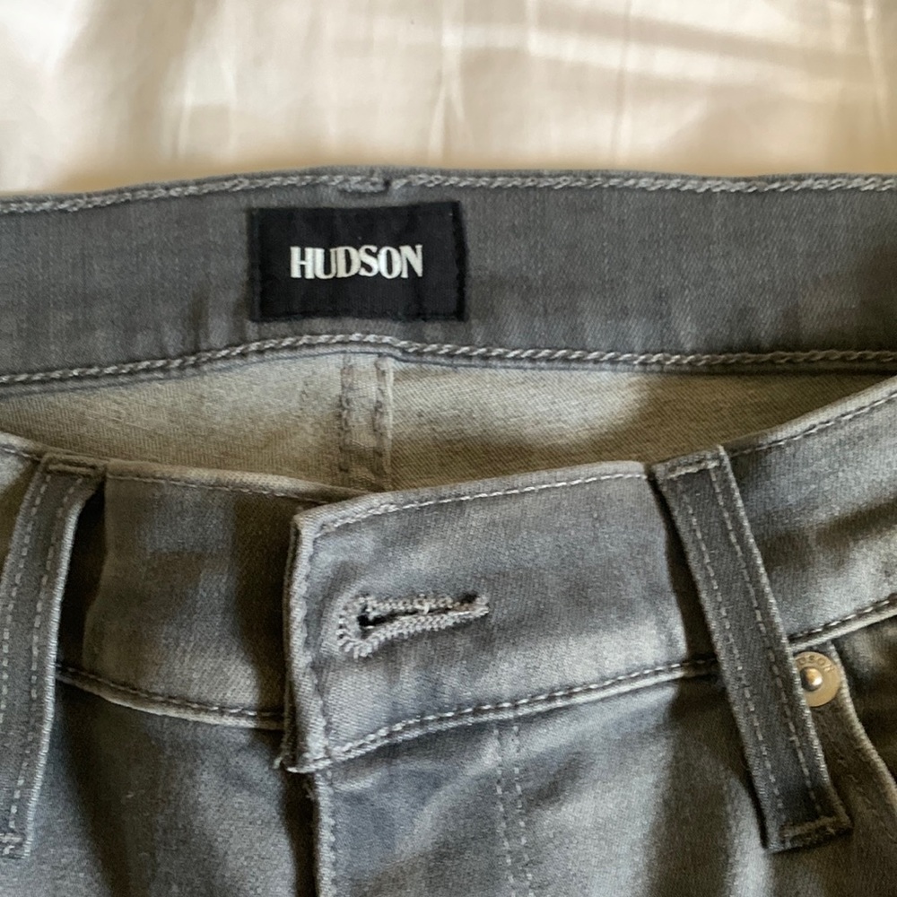 Soft, stretchy grey trendy jeans